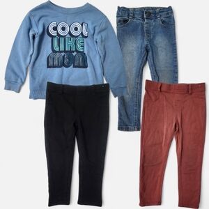 Garanimals Toddler Girls 3T Pants & Sweatshirt Bundle